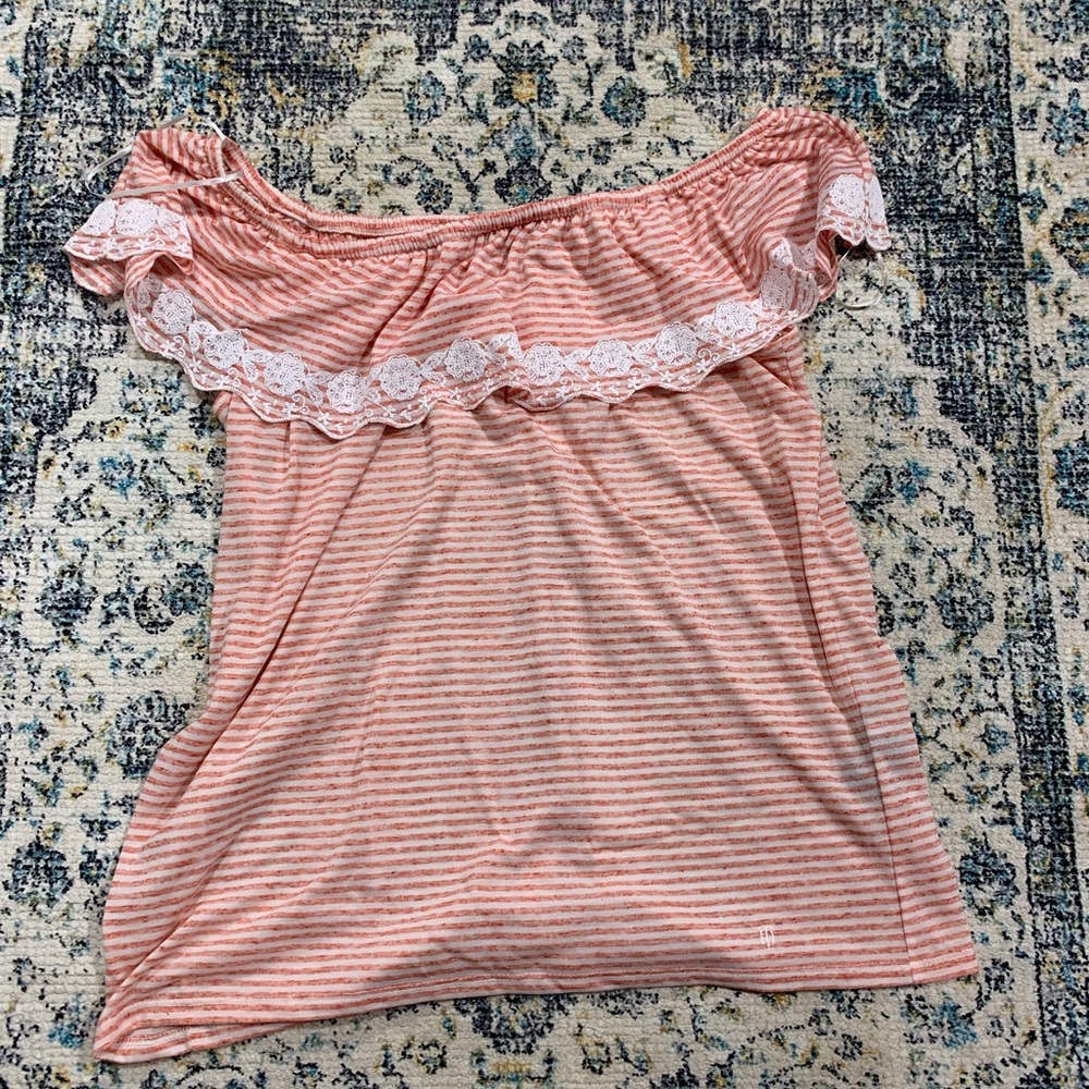 Tommy Hilfiger Off the shoulder striped top